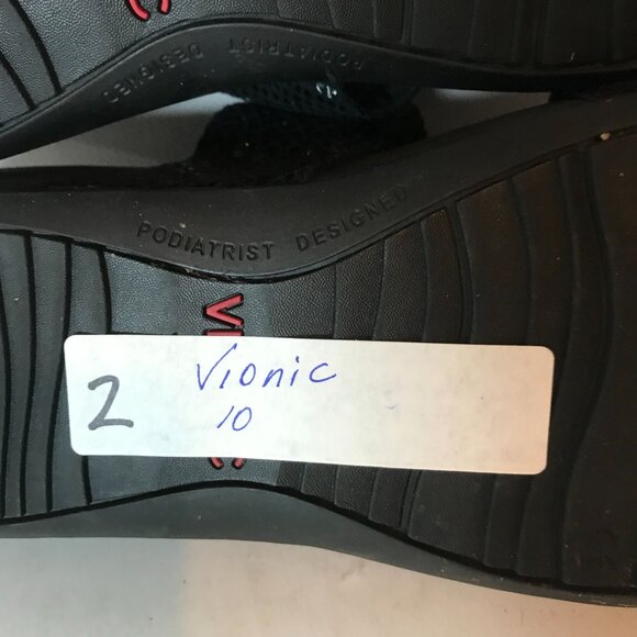 Vionic Skylar Orthoheel Womens Size 10 Black Slide Buckle Comfort Sandals - Picture 8 of 8